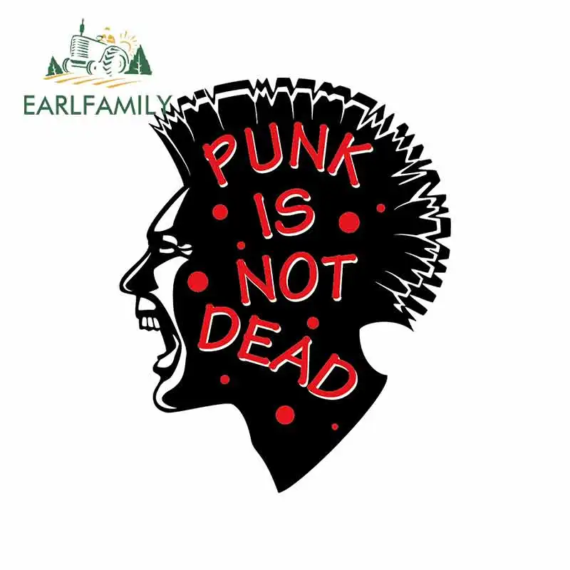 EARLFAMILY 13cm x 10.4cm For Punk Not Dead Fine Decal Surfboard Car Stickers Suitable SUV RV Waterproof Custom Printing | Автомобили и