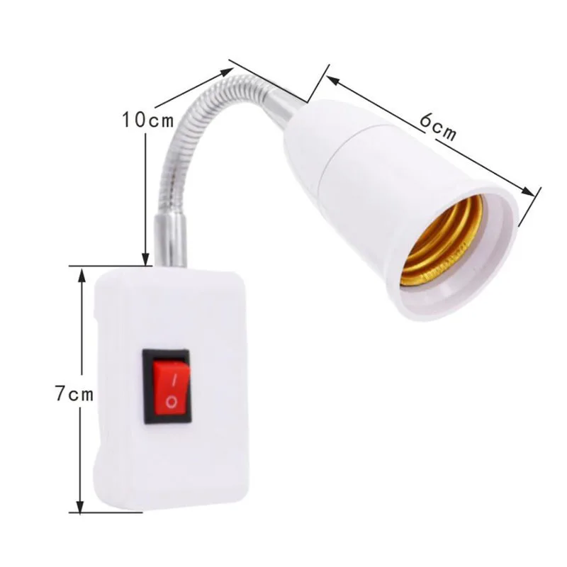 EU/UK Plug Flexible Extend E27 Light Lamp base power socket Bulb Extension Converter Adapter Wall Lamp Holder lamp holder,lamp bulb holder,socket converter,lamp base,lamp socket adapter,lamp socket extender