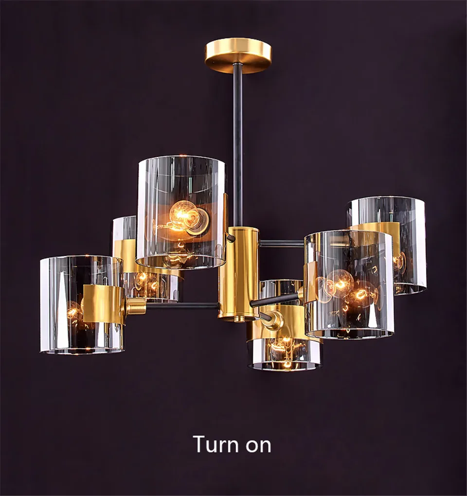 Nordic Glass Pendant Lights Lamp Iron Pendant Lighting Living Room Dining Room Kitchen Bedside Bedroom Loft Decor Hanging Lamp