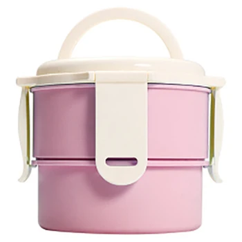 

Stainless Steel Lunch Box Food Heating Container Thermal Lunch Box Container with Compartment Food for Kids