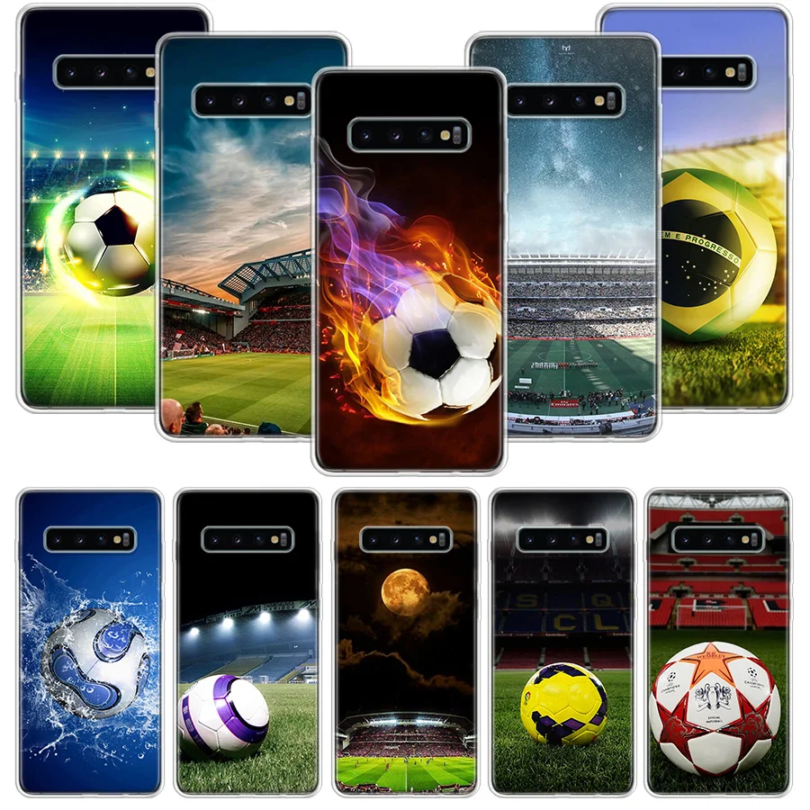 Чехол для телефона с футбольным мячом Samsung Galaxy A51 A71 A50S A20E A30 A40 A70S A10S A01 A21 A41 A52 A20S A6 A7