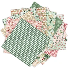 VUAWRTG 12 листов, цветы для скрапбукинга, бумажные подушечки, оригами, художественная бумага для фона, открыток, сделай сам, скрапбук, бумага для рукоделия