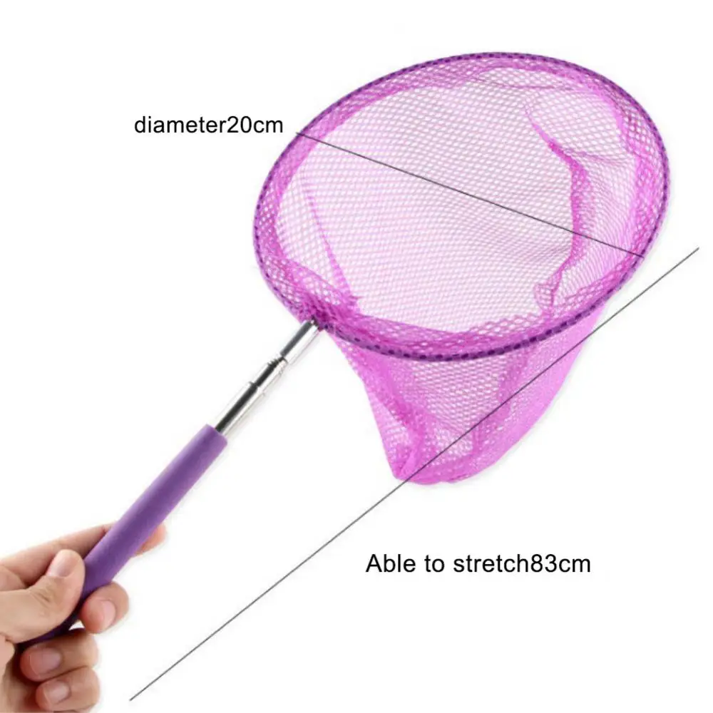 Children Extendable Pole Fishing Net Fish Butterfly Catcher Kids Play Toy  Fishing Tank Hand Net - Fishing Net - AliExpress