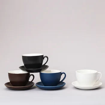 

Origional Coffee Cup Two-Piece Set Mug Small Fashion Solid Color Glass Office Ceramic Cup Coffee Mugs Creative Ceramic Mug