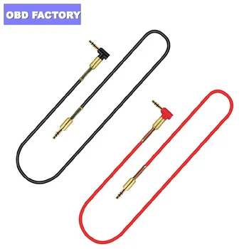 

10Pcs/Lot HIFI Universal Stereo Audio Cable with 90 Degree Angle Car Aux Audio Cable 3.5mm Jack Male to Male