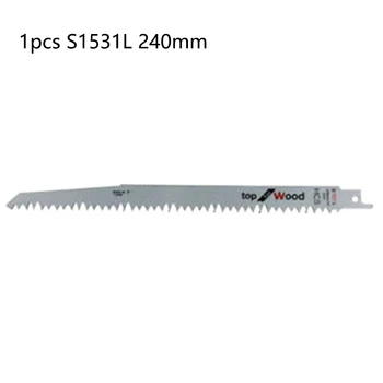 

1pc 240mm 9.5inch Reciprocating Jig Saw Blade S1531L For Wood Metal Cutting