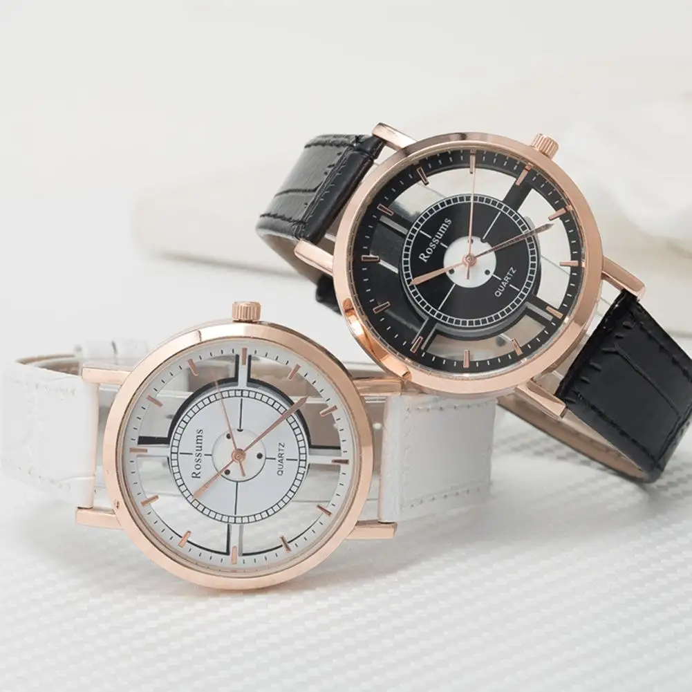 

2019 Fashion Couple Watches Men Women Trend Retro Personality Belt Hollowing Students Quartz Watch For Unisex Best Chirstmas Fif