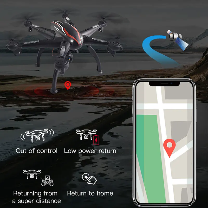 RC Drone GPS 5G WiFi FPV 1080P Camera Smart Follow RC Quadcopter Professional Helicopter selfie Aerial Photography aircraft