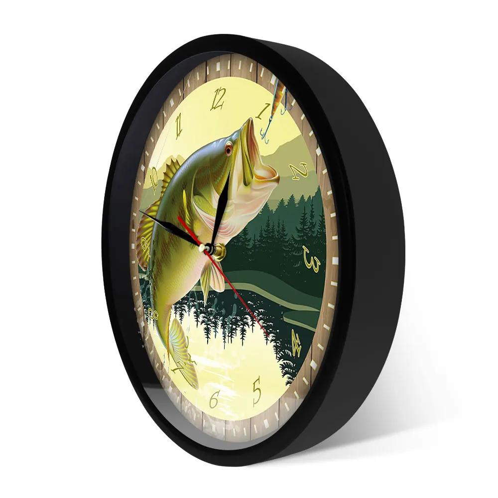 Trout Fisherman Wall Clock 6 Trout Fisherman Wall Clock 6