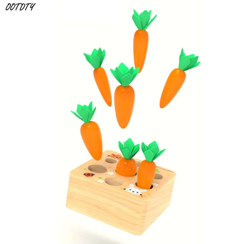 OOTDTY деревянные игрушки для 1 года ребенка Монтессори форма размер Сортировка