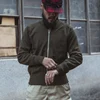 Bronson WW2 USAAF C-2 Flying Sweater Men Full-Zip Woolen Knited Raglan Cardigan 1
