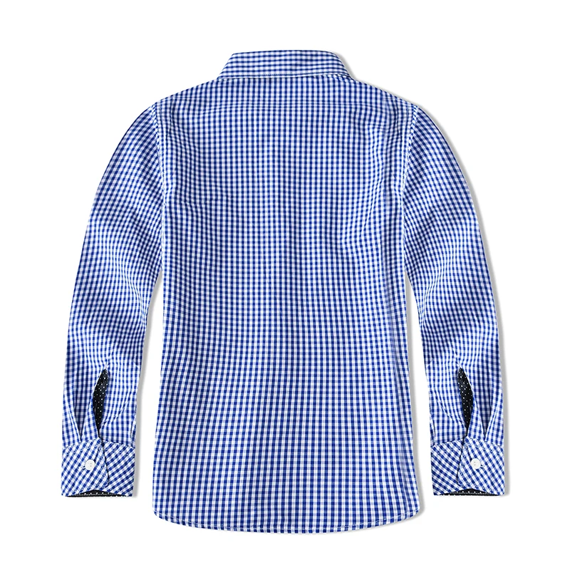 Высококачественные детские рубашки для мальчиков; новые Брендовые повседневные рубашки в клетку с длинными рукавами; одежда для детей 3-12 лет