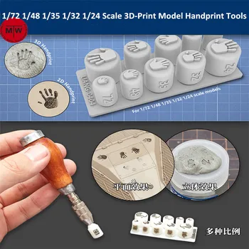

LIANG-0404 1/72 1/48 1/35 1/32 1/24 Scale 3D-Print Model Handprint Tools