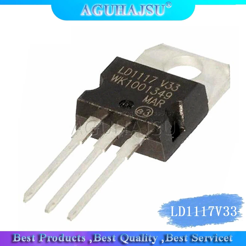 10 шт. LD1117V33 TO-220 LD1117 3 LD1117AV33 TO220 | Электронные компоненты и принадлежности