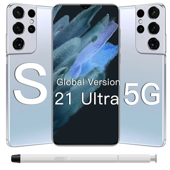 2021 New Arrival S21 Ultra 6.7 Inch 10 Core Smartphone 1440*3200 16GB+512GB 32MP+50MP 6800Amh Andriod 11 Cell Phone 1