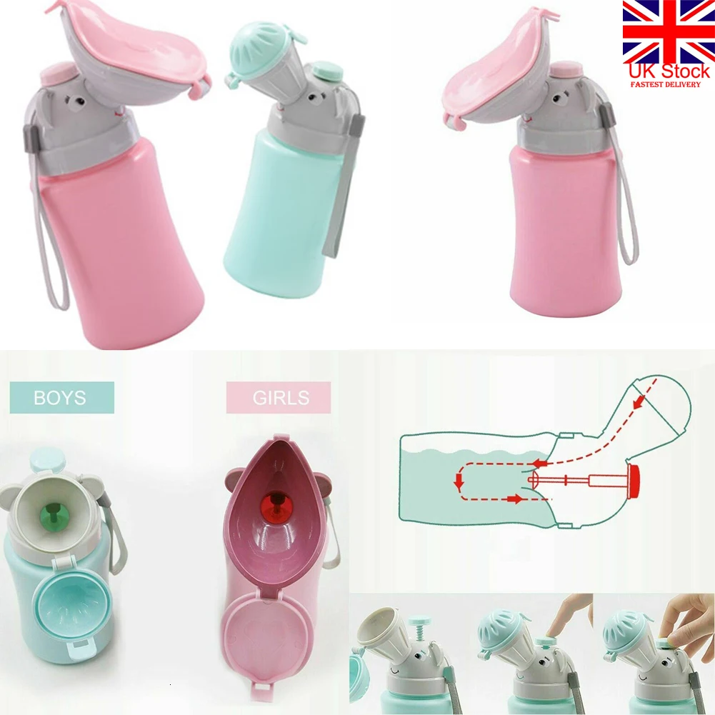 Kids Portable Urinal Toilet Potty Training Baby Boy Girl Car Travel Supply 500ml