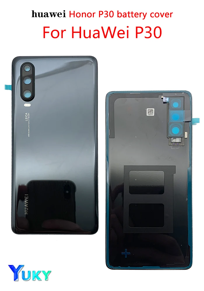 Original huawei P30 Battery Cover For P30 Replace the battery cover With camera cover P30 iphone mobile frame