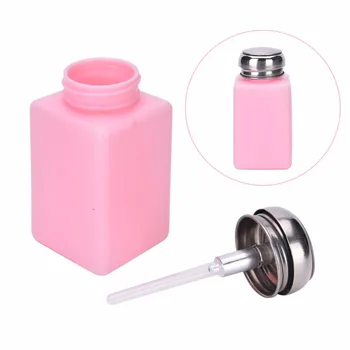 

200ML Portable Acrylic Gel Polish Cleaner Remover Dispenser Duck Pump Water Bottles Nail Art Liquid Alcohol Press Empty Bottle