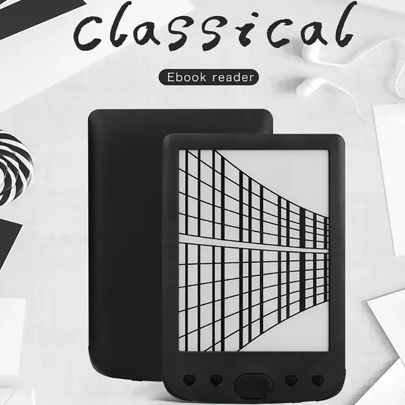 ALLOYSEED мини 6 дюймов электронная книга ридер E-Ink экран 8 Гб электронная Бумажная книга с передним светильник Поддержка TF карты подарок для сотрудников