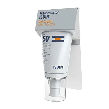 

Fotoprotector ISDIN Gel Cream Dry Touch SPF 50+, fotoprotección con toque seco y mate, 50 ml