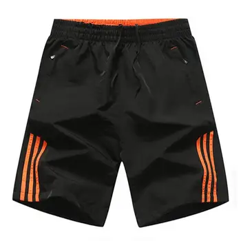 

Summer Casual Quick-drying Workout Shorts Men Drawstring Red Striped Mens Shorts Beach Jogger Fitness Short Pants Big size M-9XL