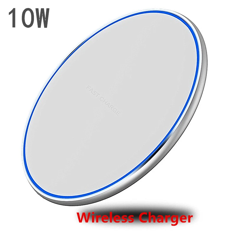 

10W QI Wireless Charger Charge Pad micro usb cable For Samsung Galaxy S7 S6 EDGE S8 S9 S10 Plus ZTE Axon 9 10 Pro 5G Qi Charging