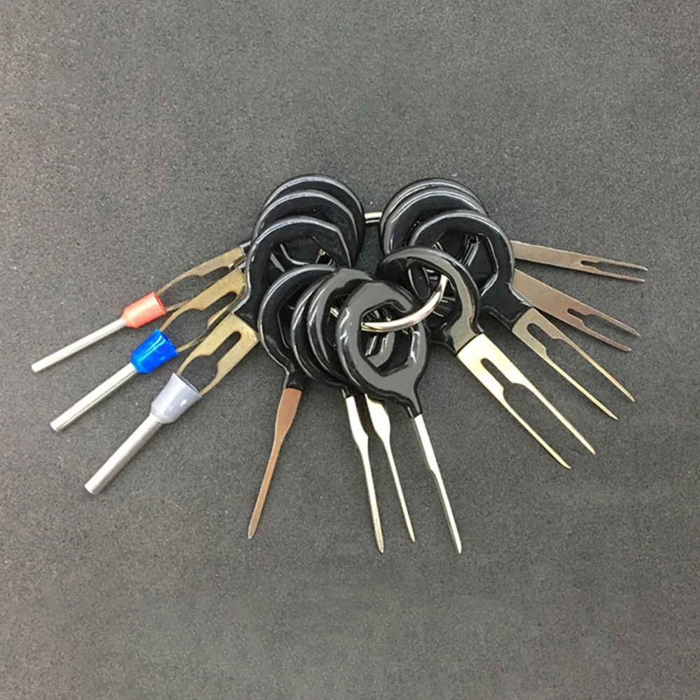 

3/8/11PCS/Set High Quality Car Plug Terminal Extraction Pick Back Needle Wire Harness Connector Crimp Pin Auto Repair Tool