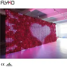 Горячая 3 м x 8 м гибкий P10 Led Видео версия ткань занавес RGB 3 в 1 мягкий портативный DJ DMX фон с ПК контроллер