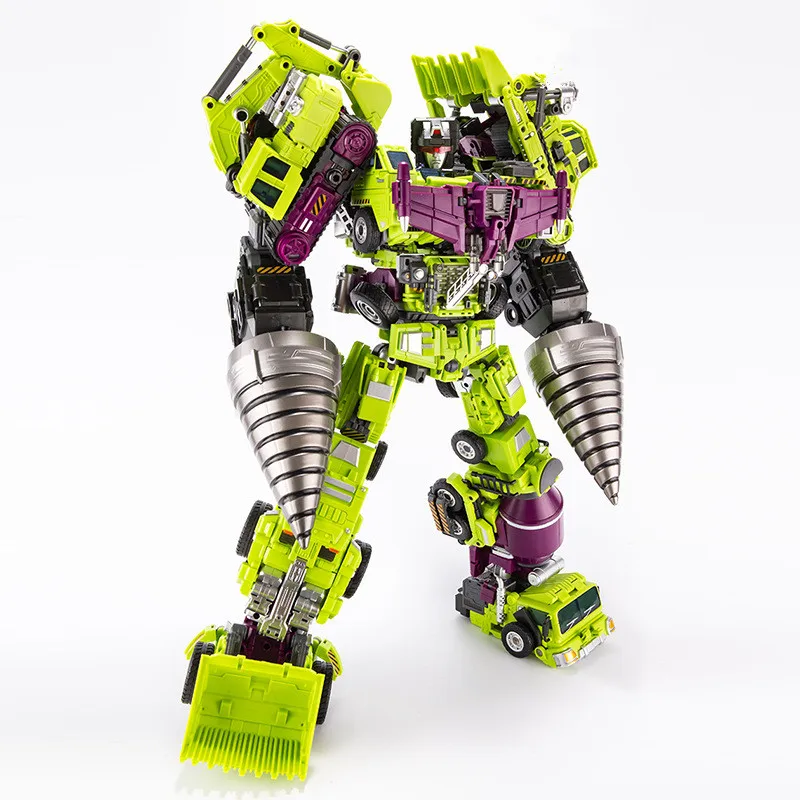 

JINBAO 50cm new Anime Devastator Transformation Toys Cool KO 6 in 1 Action Figure G1 Robot Car Trucks Model Boy Kids Toy Gifts