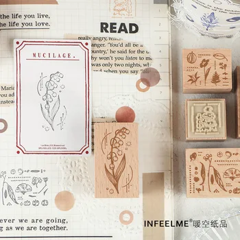 

12 Note Paper + Combination Stamp Floorra Letters Hand Account Graffiti DIY Decoration Stamp