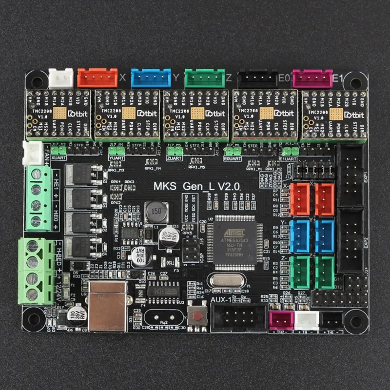 3d принтер MKS GEN L V2.0 материнская плата+ TMC2208 шаговый двигатель драйвер комплект Marlin