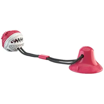 

Multifunction Pet Molar Bite Dog Toys Rubber Chew Ball Cleaning Teeth Safe Elasticity Soft Puppy Suction Cup Dogs Biting Toy