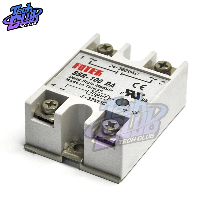 220В реле промышленное твердотельное SSR 3 32 В DC вход и 24 380VAC Выход 100 DA 100A AC выходная