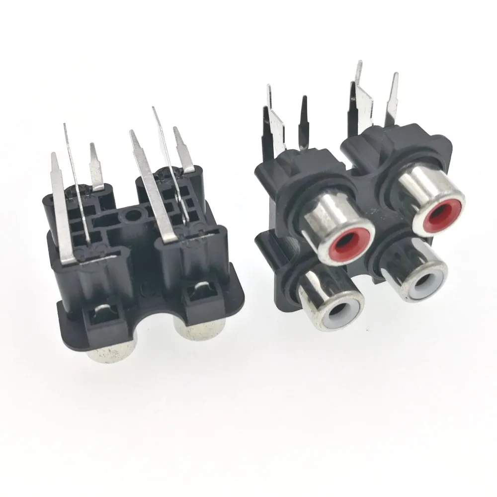 RCA Chassis Audio Jack Silver 4