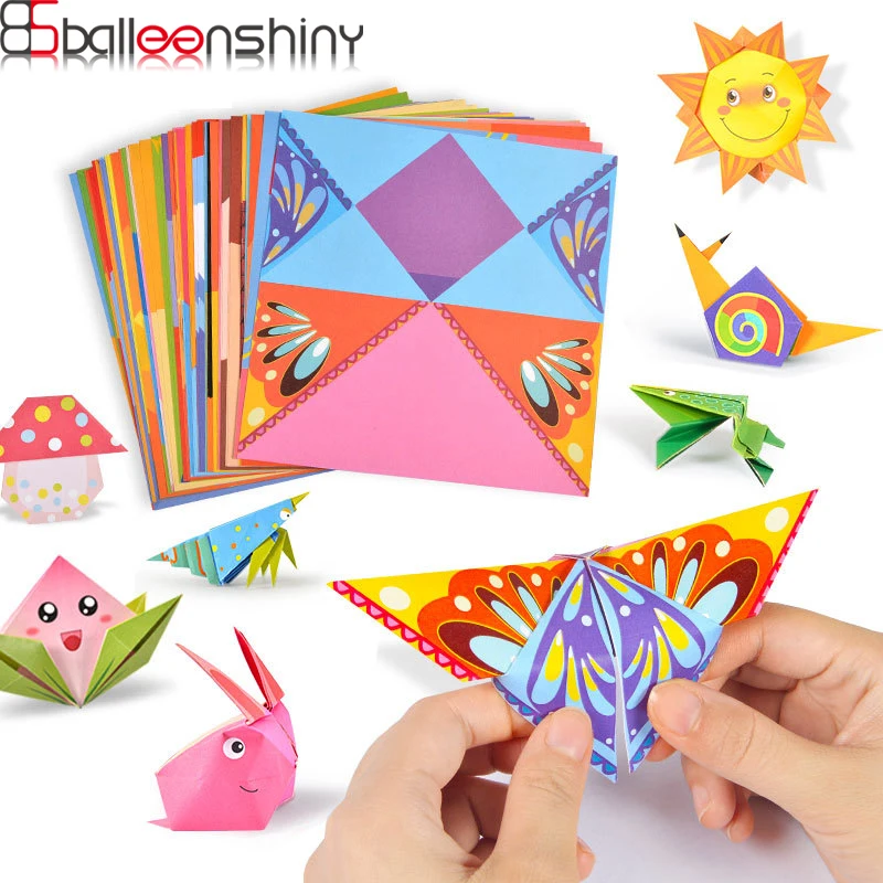 BalleenShiny детские игрушки 3D 54 страницы оригами Мультяшные животные книга для детей