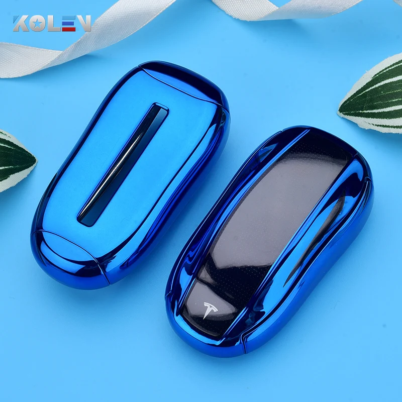 Cover chiave telecomando per Tesla Modello X Placcatura TPU PC - Hb8479ca140904b91bf2de7c024555422K