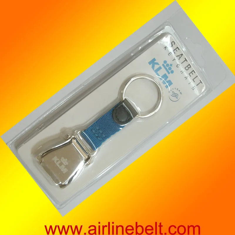 

Free shipping Royal Jordanian KLM Emirates airline airplane seat belt buckle keychain keyring hot selling aircraft key chain