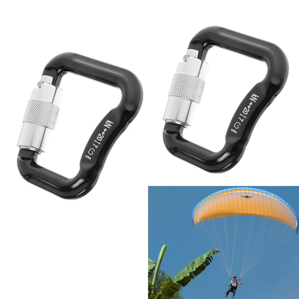 2 шт./компл. 20KN спуск парапланерный огромный Paraglider парашютный оснастки Авто замок карабин