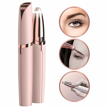 

Electric Eyebrow Trimmer Makeup Painless USB Eye Brow Epilator Mini Shaver Razors Portable Facial Hair Remover For Women