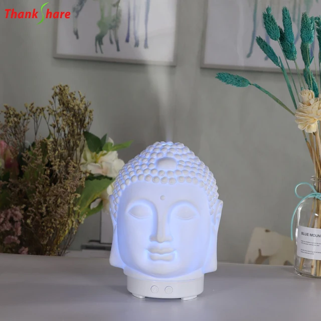 Wifi Control Air Humidifier Aroma Essential Oil Diffuser 7 Colors LED Night Light Cool Buddha Mist Maker Aromatherapy For Home 3
