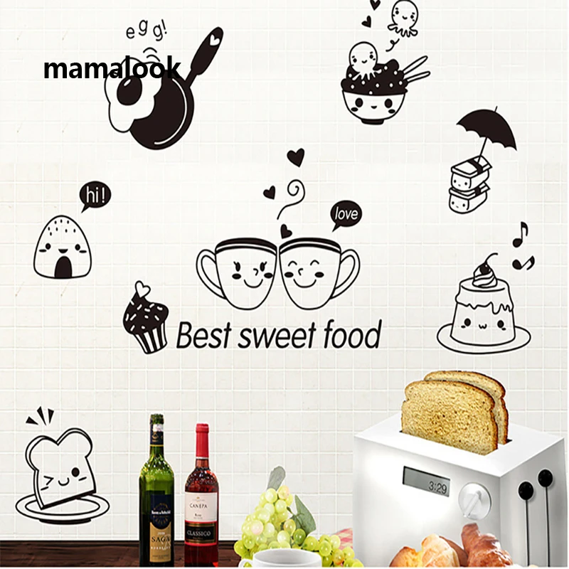 Кухонные настенные наклейки Сладкая еда сделай сам художественные декоративные