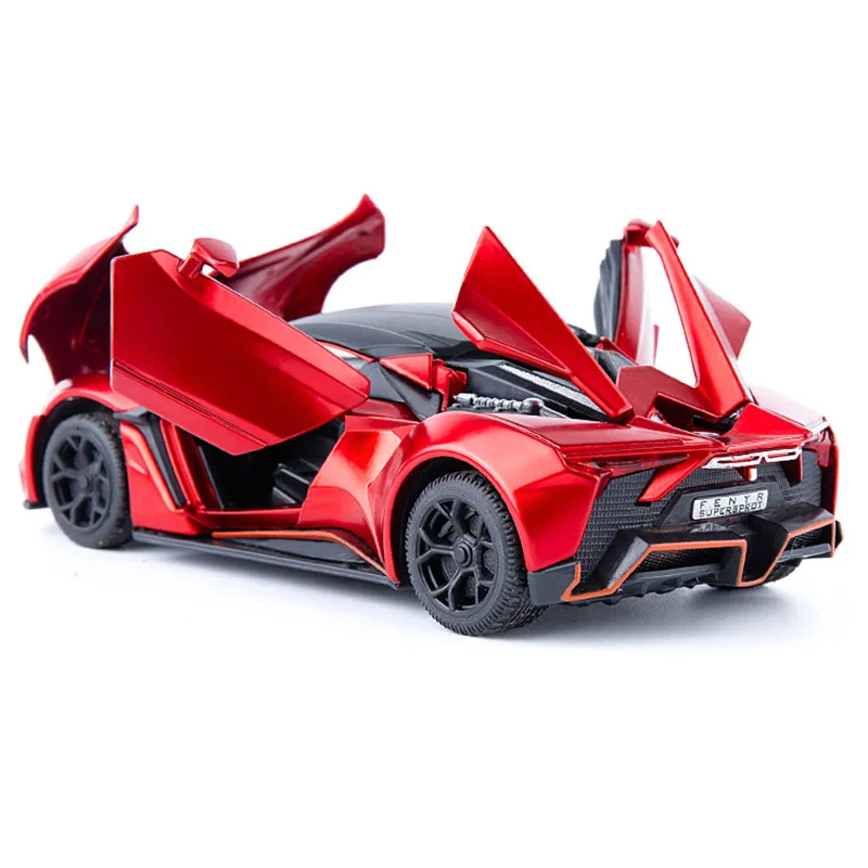 Металлические модели Lykan Hypersport из сплава спортивный автомобиль коллекционная