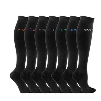 

7 Pairs Compression Socks for Women&Men 20-30mmHg Medical Graduated Compression Stockings Best Fit for Nursing Pregnancy Travel