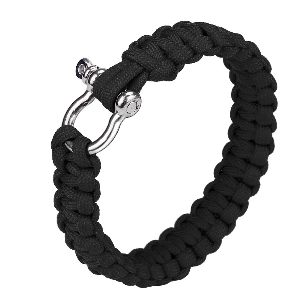 Плетеный Паракорд браслеты для мужчин и женщин Открытый Гамак для кемпинга веревка застежка выживания браслет многофункциональный регулируемый Z0826