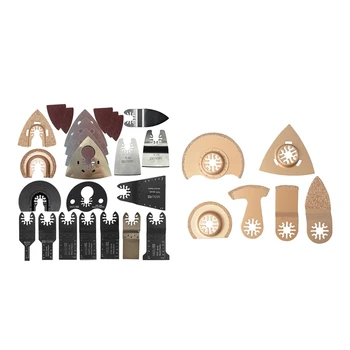 

6Pcs Carbide Oscillating Tool Saw Blade Accessories for Renovator Power Tool for Dremel Small Concrete Cutting & 66 Pcs Oscillat