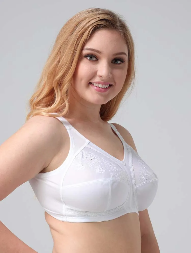 Sexy Full-coverage Push Up Bras For Women Wireless Cotton