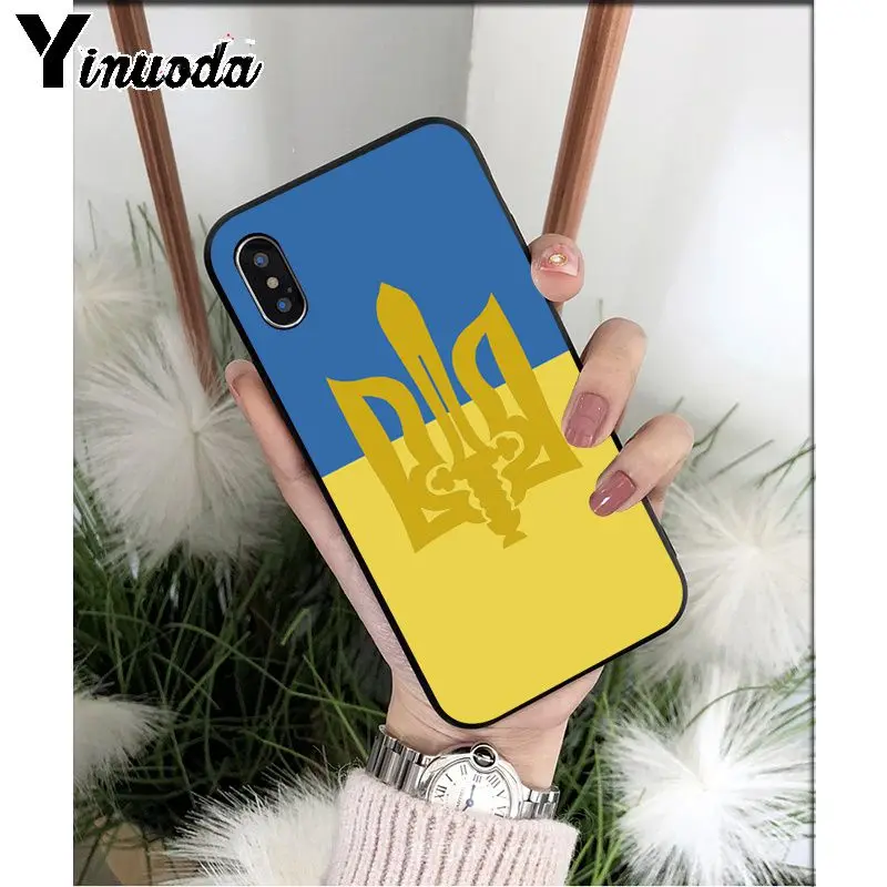 Yinuoda Ukraine Flag TPU Soft High Quality Phone Case for Apple iPhone 8 7 6 6S Plus X XS MAX 5 5S SE XR 11 11pro max Cover - Цвет: A10