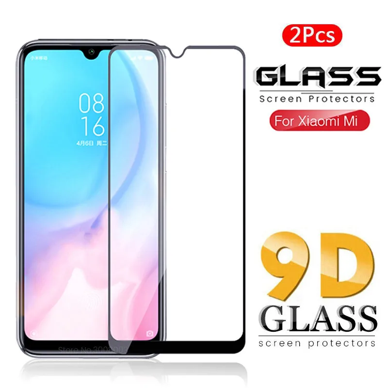 2 шт. 9D полное Закаленное стекло пленка для Xiaomi Redmi 10X 5G 4G Note 9 8 Pro 9S 9A 9C Mi Защитная