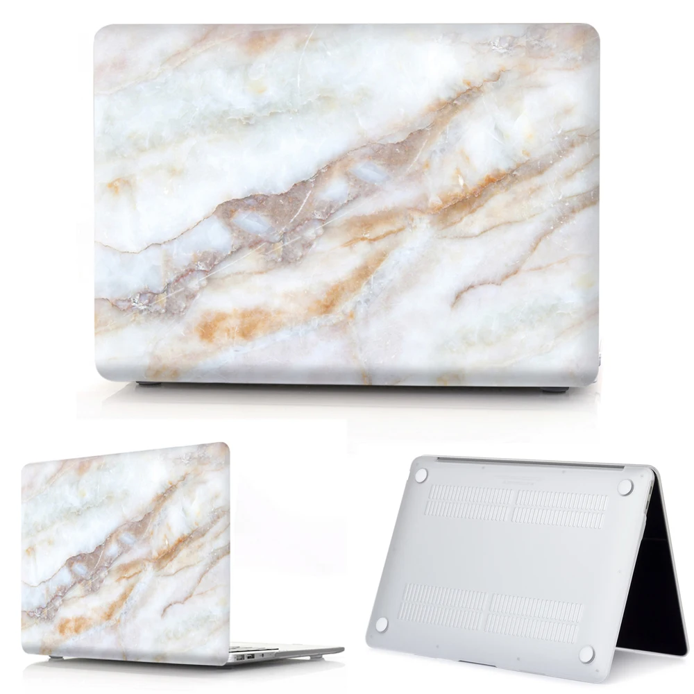Мраморная текстура Прочный чехол для ноутбука для Macbook Air Pro retina 11 12 13 15 Touch Bar для macbook New Air 13 A1932+ крышка клавиатуры - Цвет: S10
