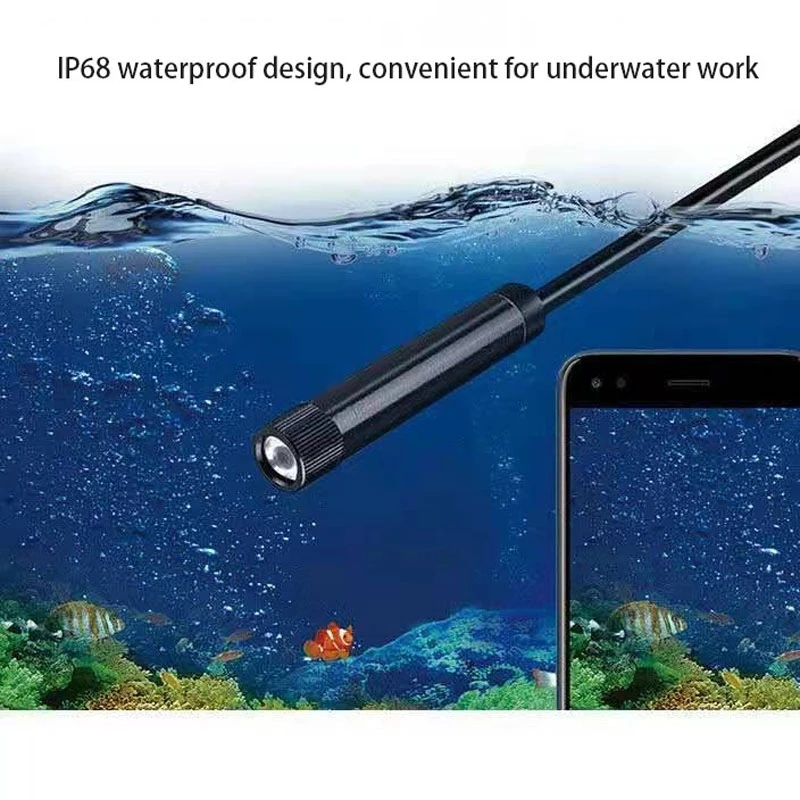 30m Underwater Fishing Camera  8mm USB Endoscope 8 LED Fish Finder Hunting Device 720P IP68 Waterproof Pipe Inspection Borescope best home cameras